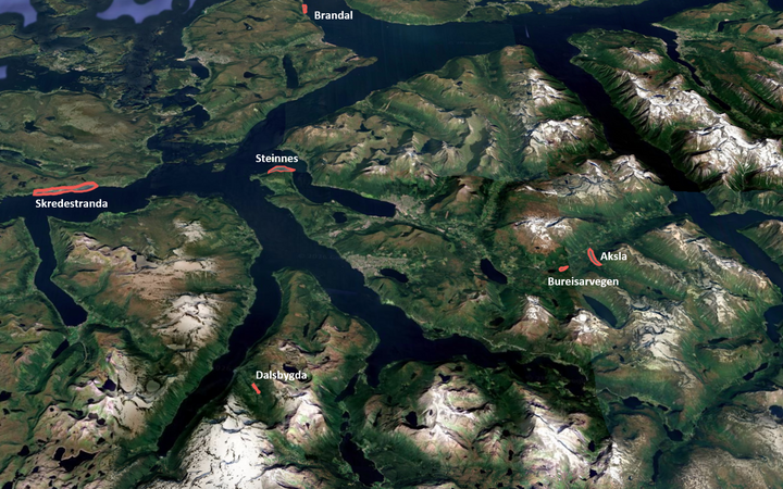Områda til fiberutbygging