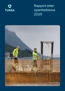 Rapport etter openheitslova 2025 framsida
