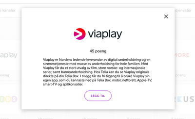 Valgmeny viaplay