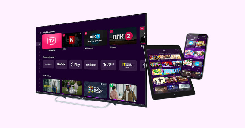 Bilde av Telia Play på ulike devicer
