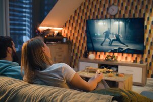 Cozy TV watching