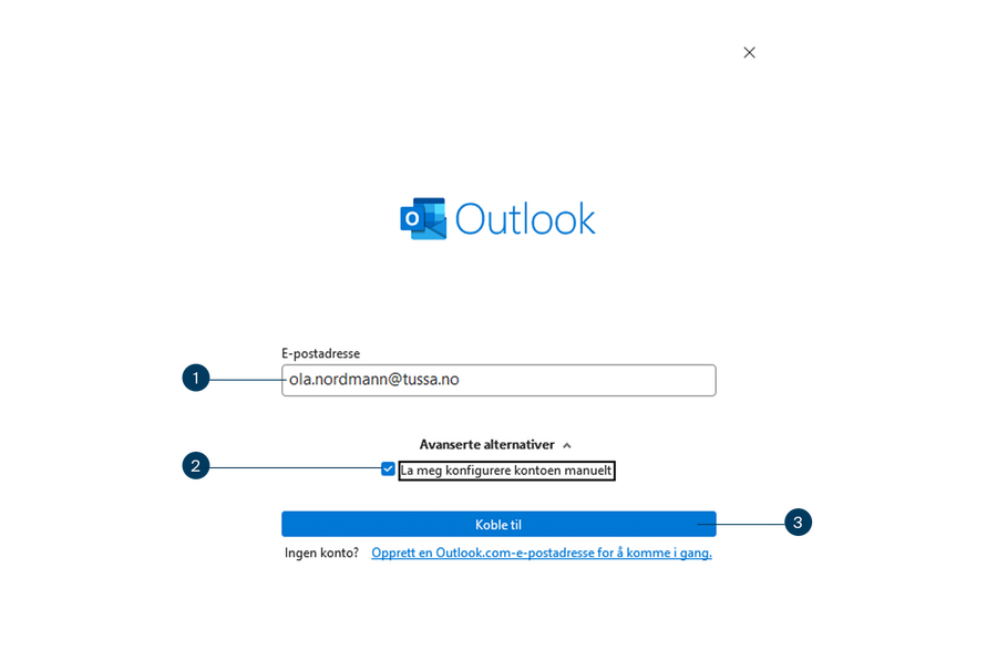 Outlook steg1
