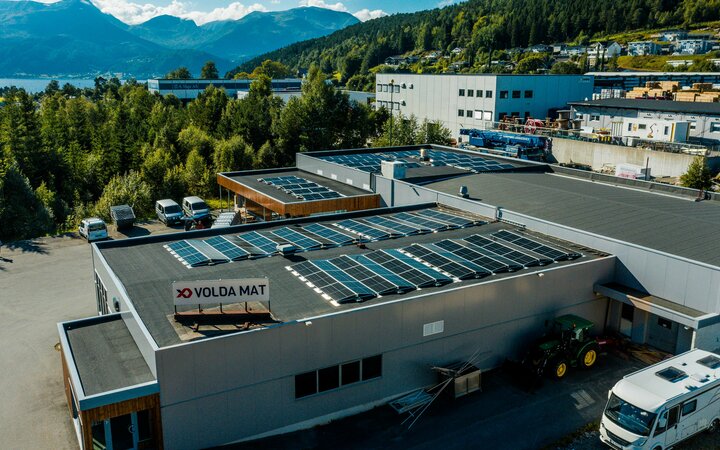 Solceller på Volda Mat