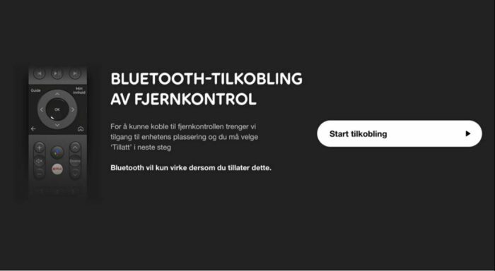 Bluetooth-tilkopling av fjernkontroll